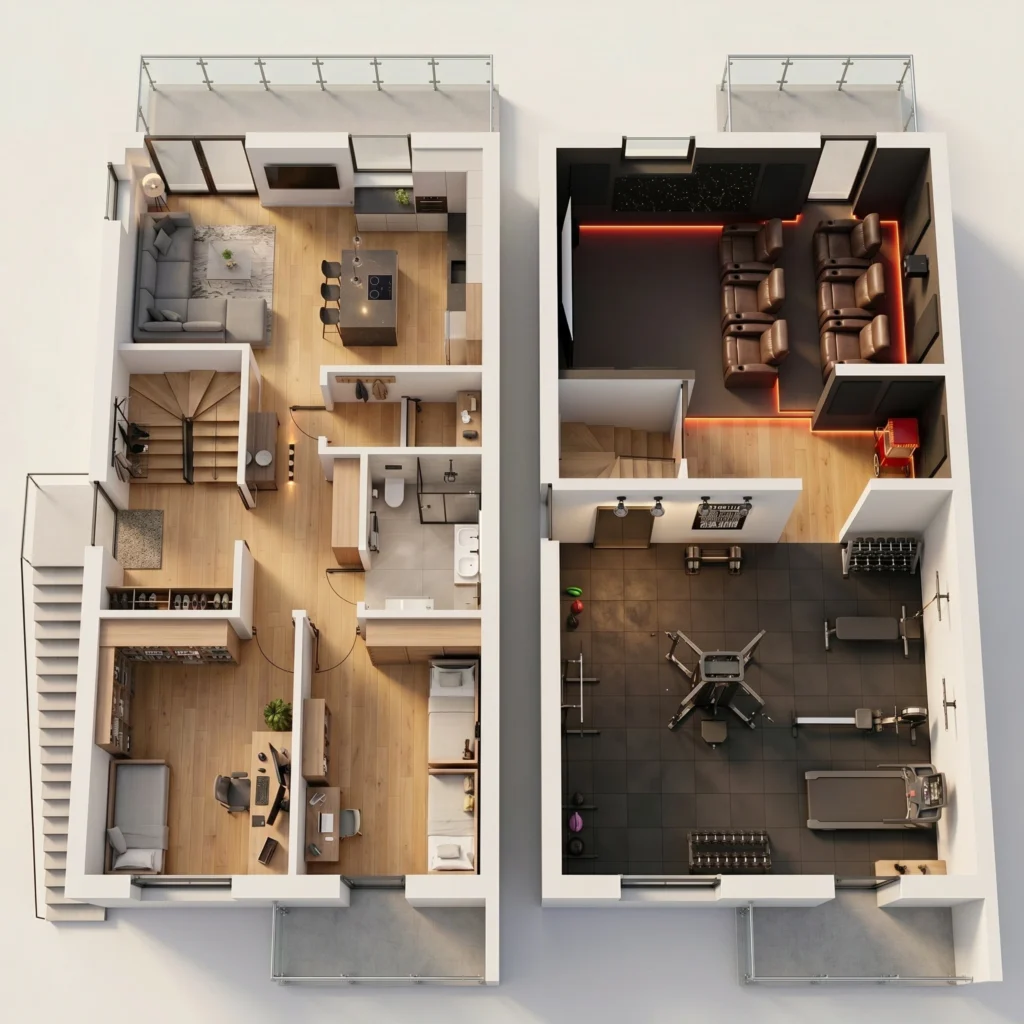 Rzut piętra - Apartament 118,20 m²